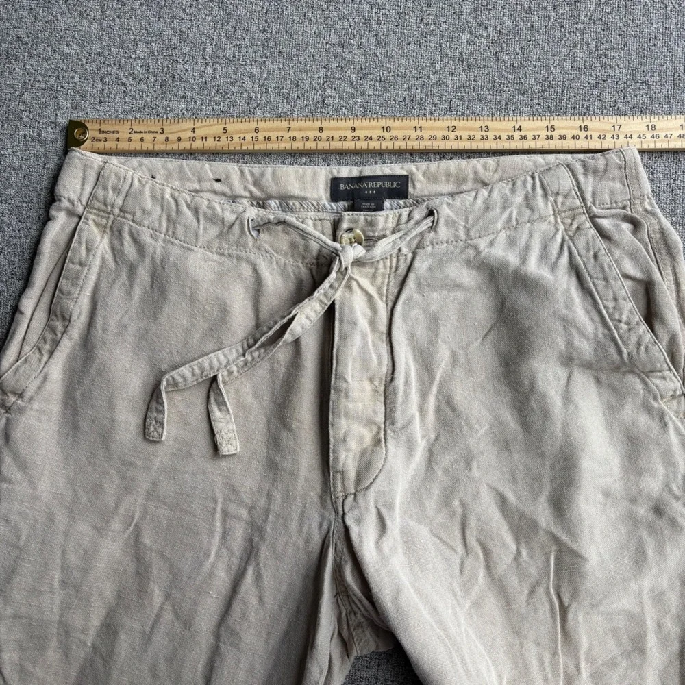 Banana Republic Beige Drawstring Casual Pants